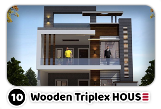 Wood Home Collection  |  Wooden Triplex House