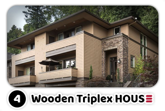 Wood Home Collection  |  Wooden Triplex House