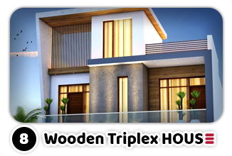 Wood Home Collection  |  Wooden Triplex House